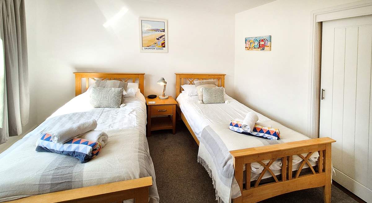 The twin room is ideal for either children or adults. 