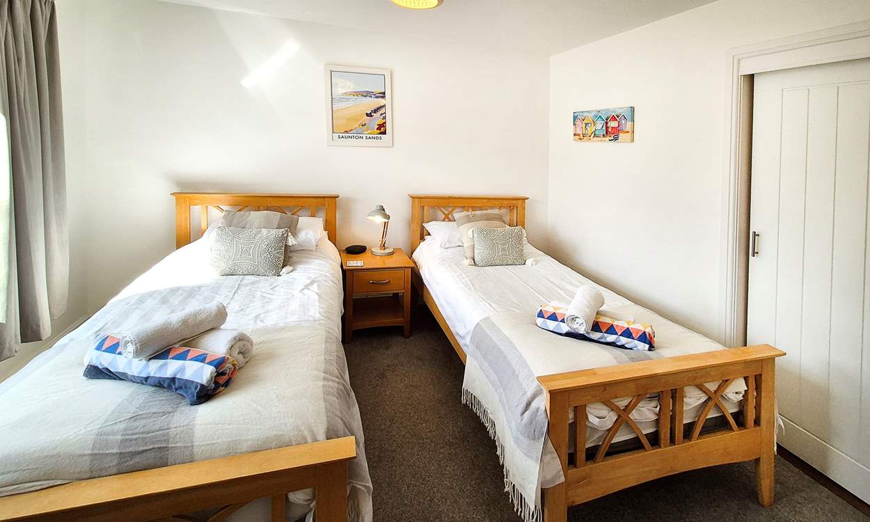 The twin room is ideal for either children or adults.