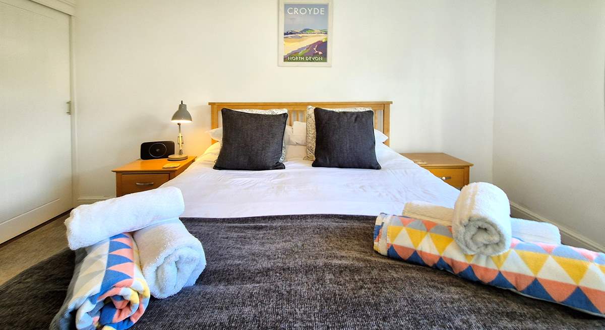 The bedrooms are nicely furnished. 