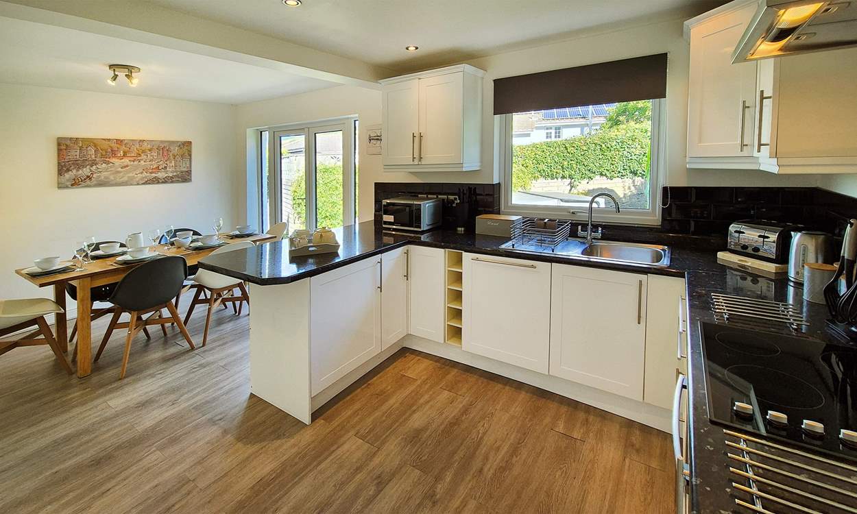 The beautifully crafted kitchen/diner.