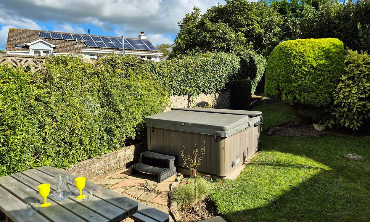 Step outside and enjoy the garden.