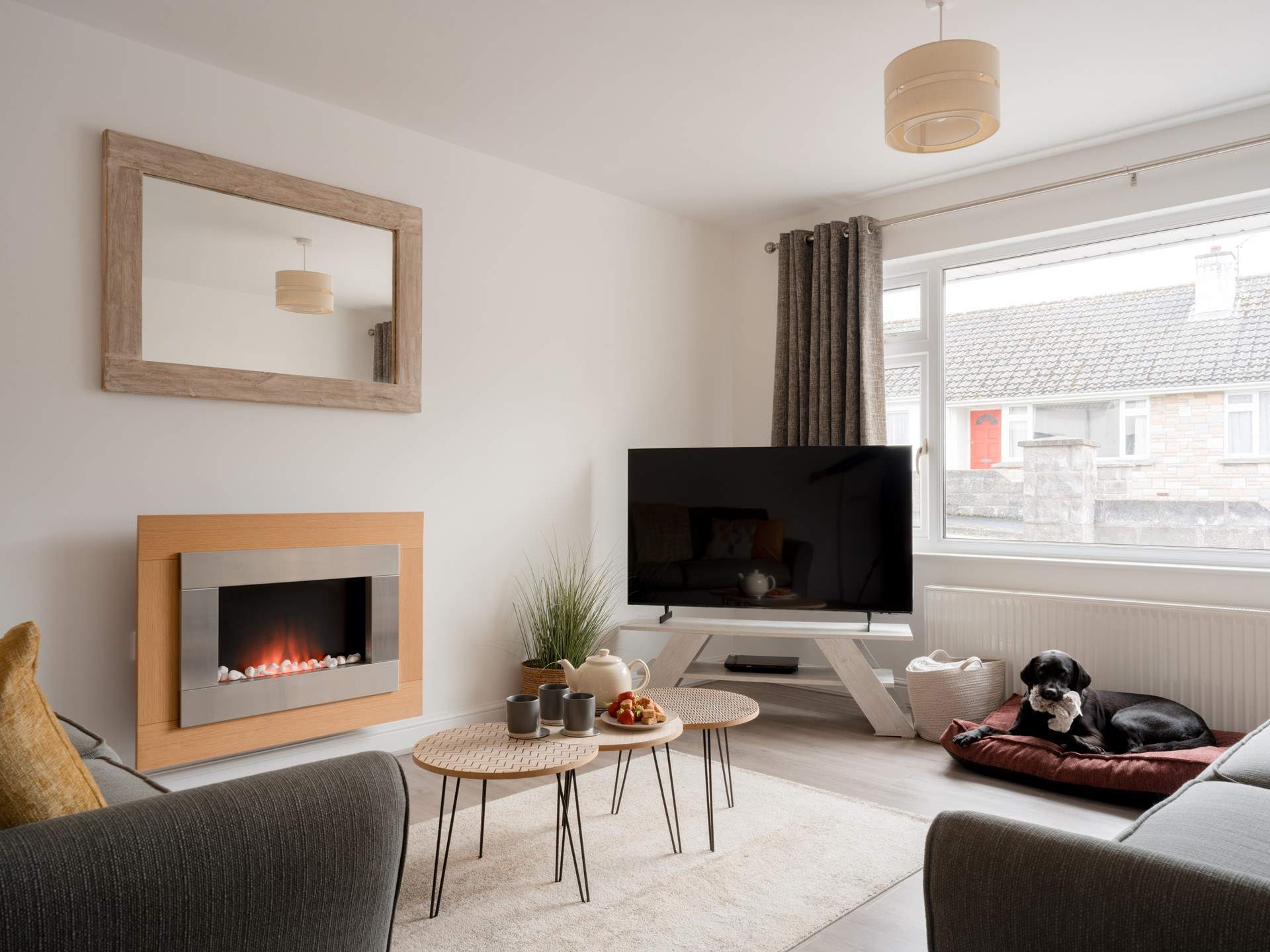 Snuggle up in front of the TV after a busy day.