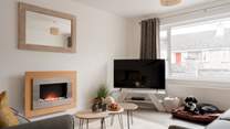 Snuggle up in front of the TV after a busy day.