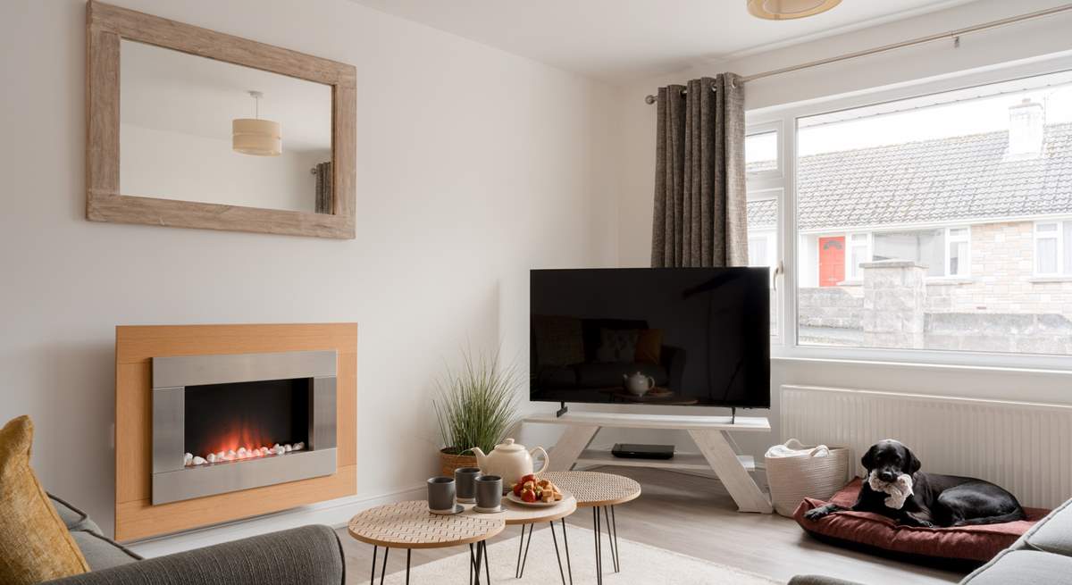 Snuggle up in front of the TV after a busy day.