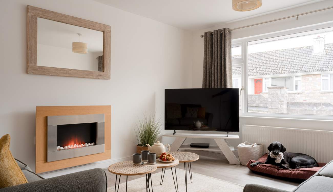 Snuggle up in front of the TV after a busy day.