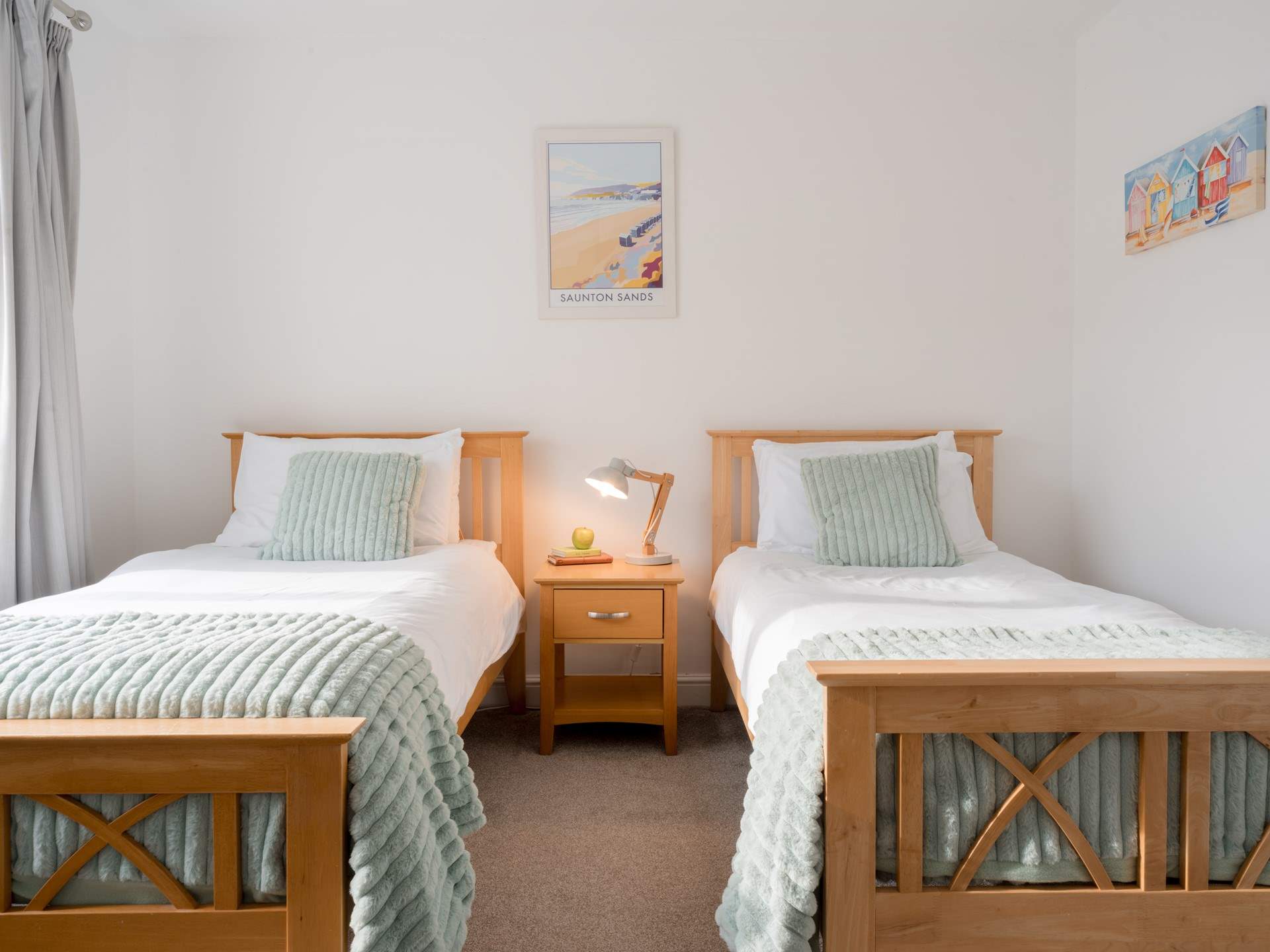 The twin room is ideal for either children or adults. 