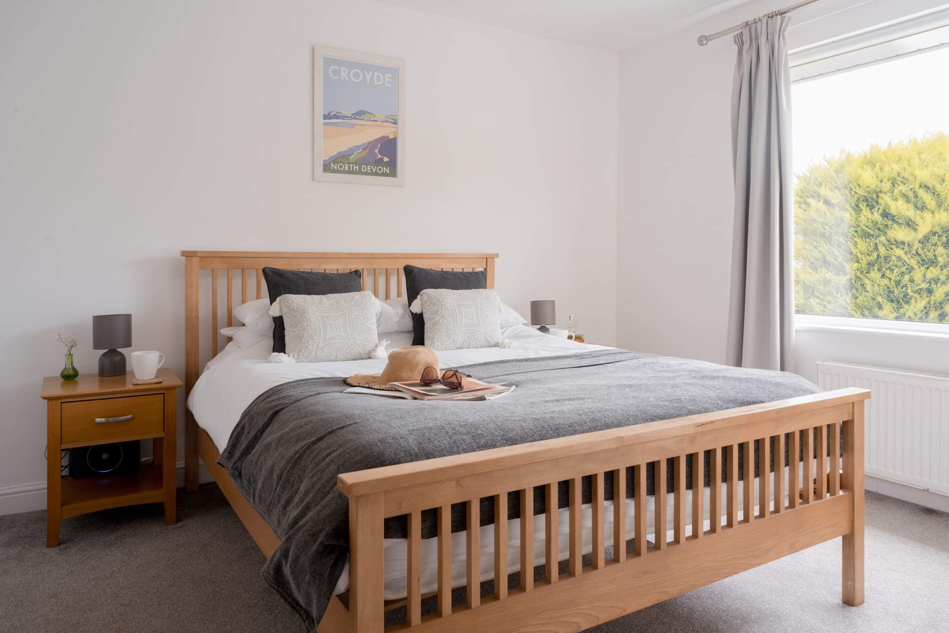 The bedrooms are perfect for a restful night. 