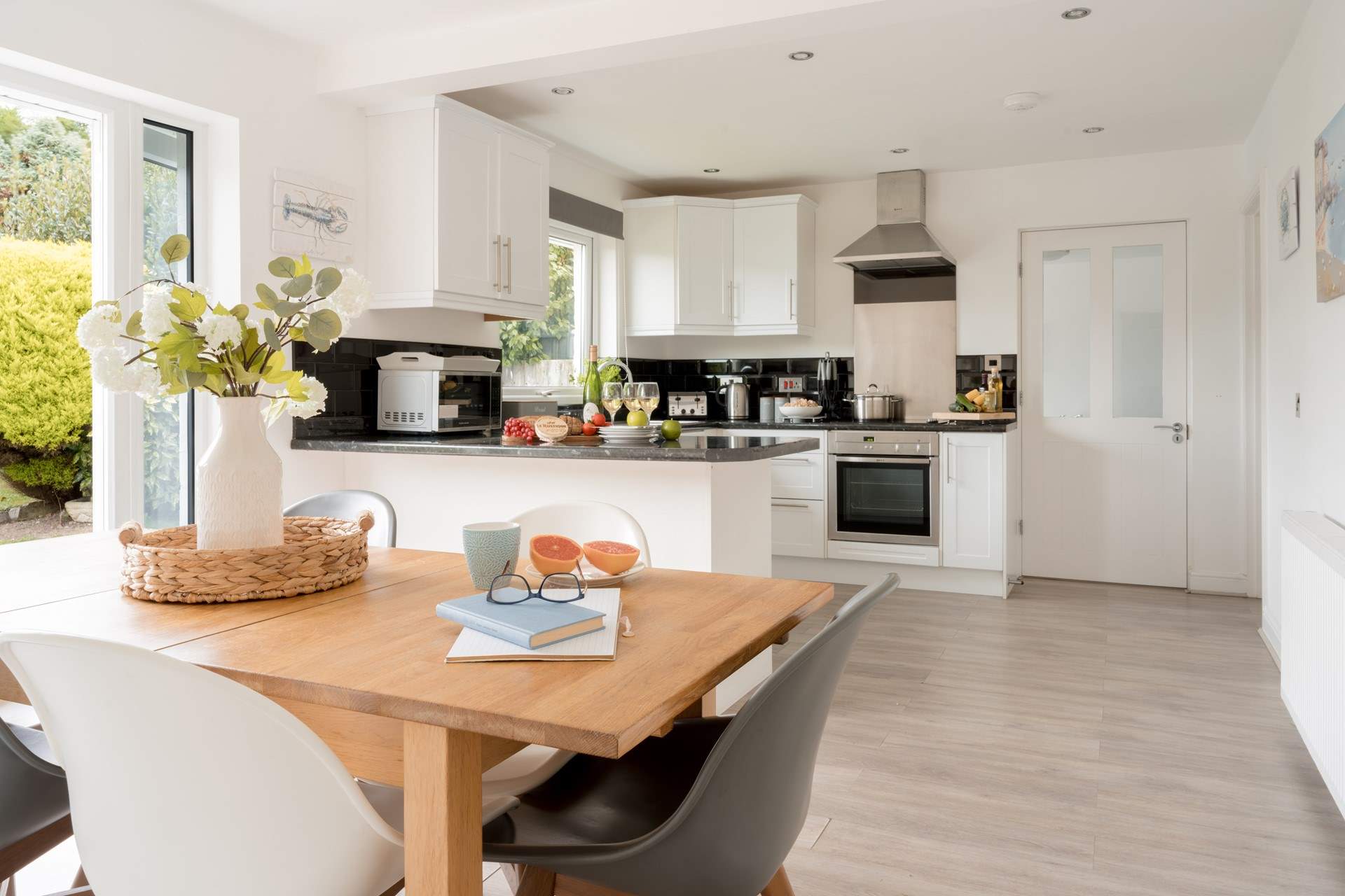 The kitchen/diner has been beautifully created for sociable dining. 