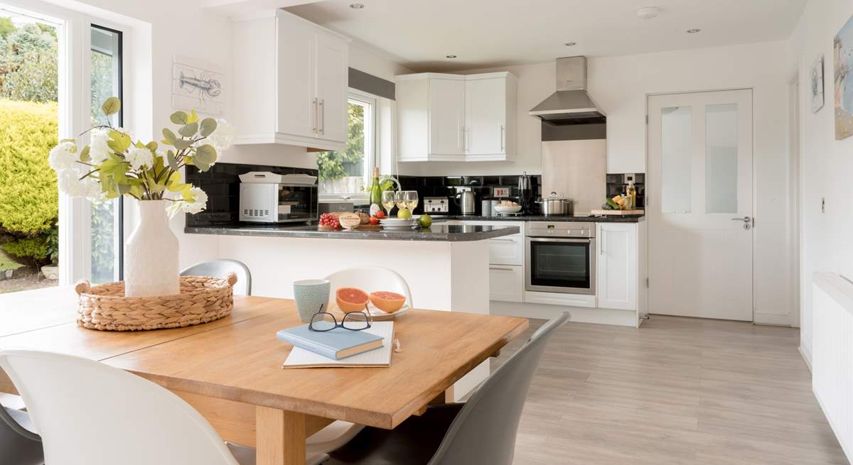 The kitchen/diner has been beautifully created for sociable dining. 