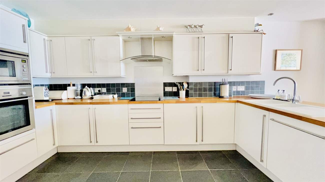 Oh so stylish, the kitchen will keep the chef happy.