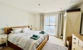 The principal bedroom has magical views and a super-king size bed, plus an en suite shower-room.  - Thumbnail Image