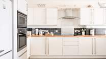Oh so stylish, the kitchen will keep the chef happy. 