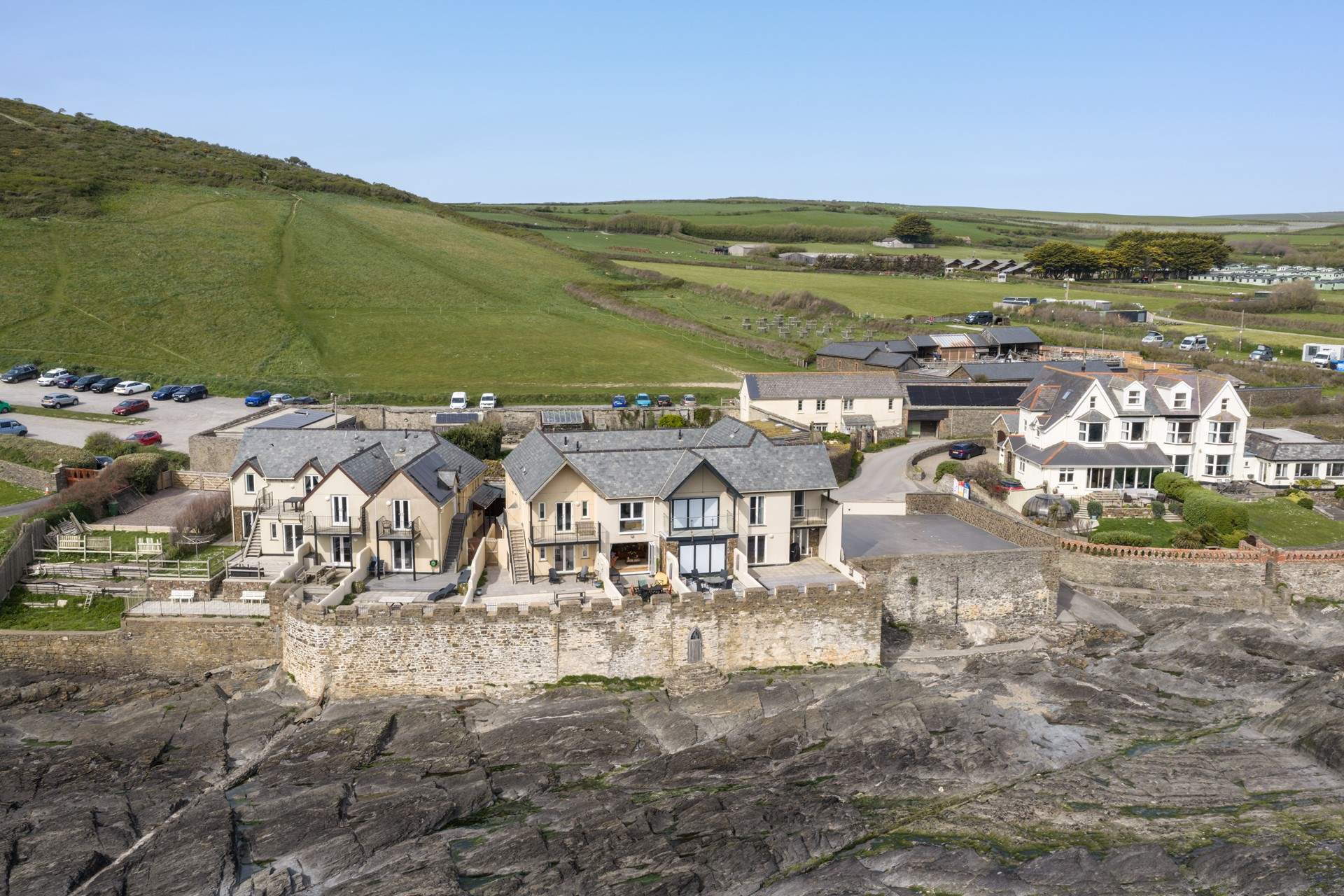 Surfside is the second property from the left.