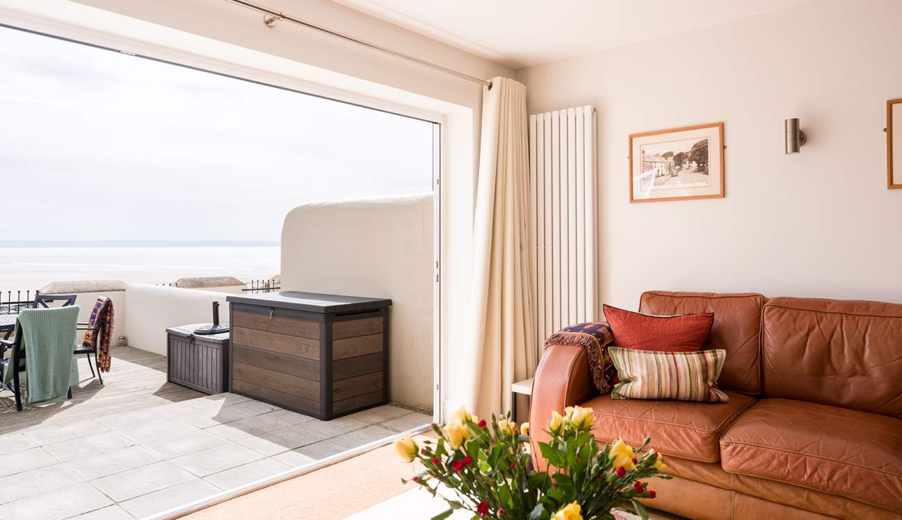 Step out onto the terrace for a spot of al fresco dining. 
