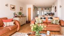 The open plan living space makes for sociable holidays.