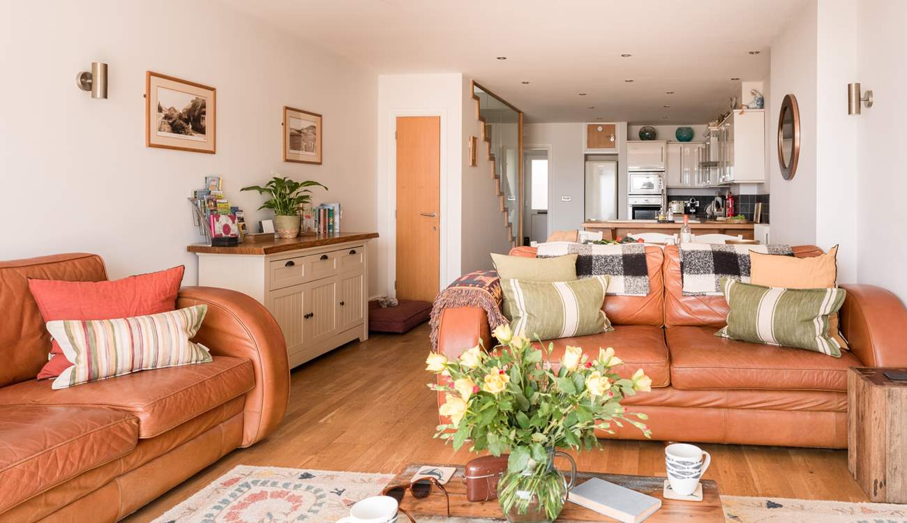 The open plan living space makes for sociable holidays.
