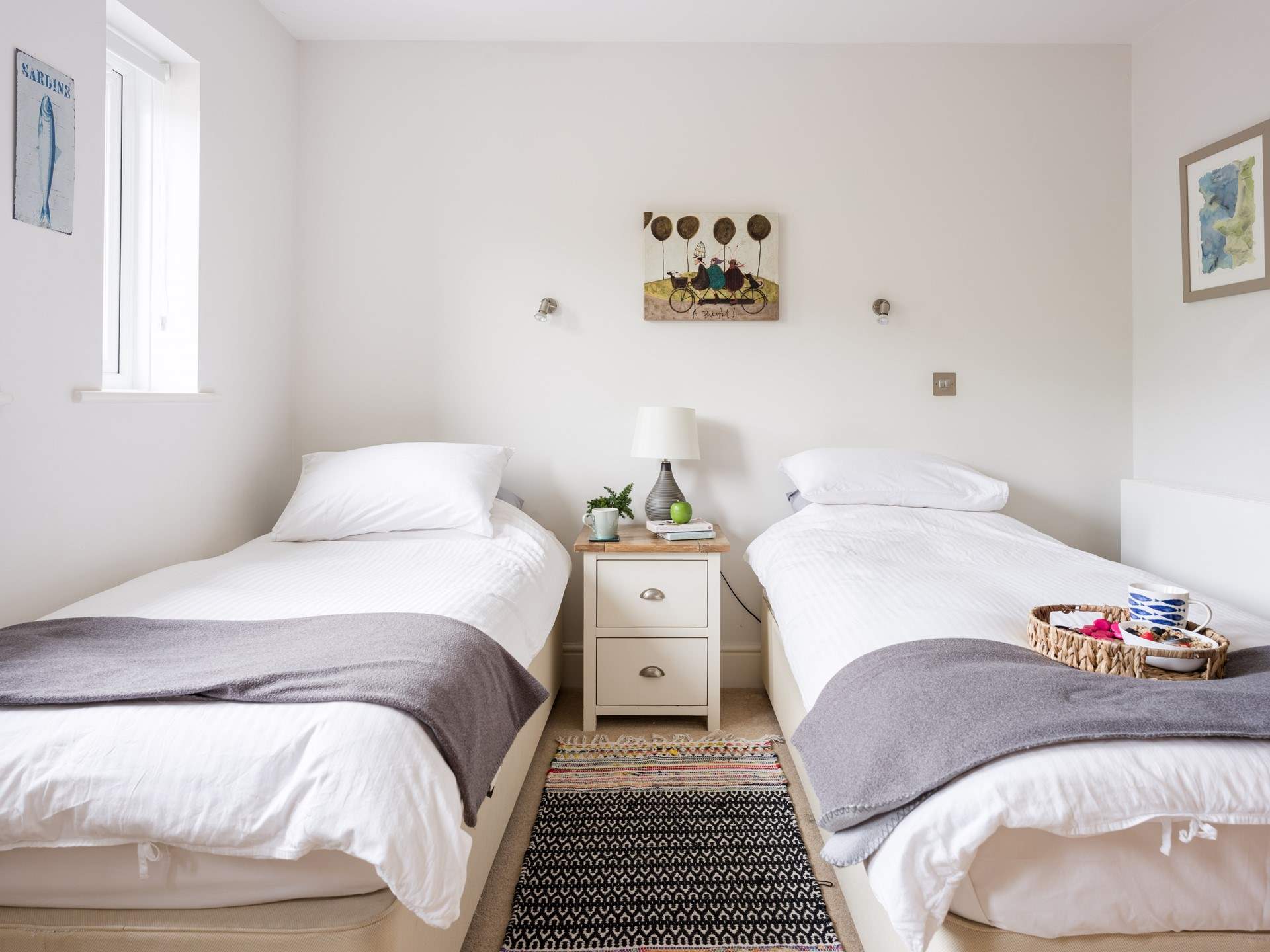 Bedroom 3 has twin beds, ideal for children or adults...