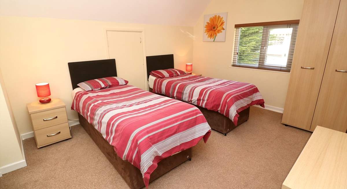 The twin room is ideal for either children or adults. 
