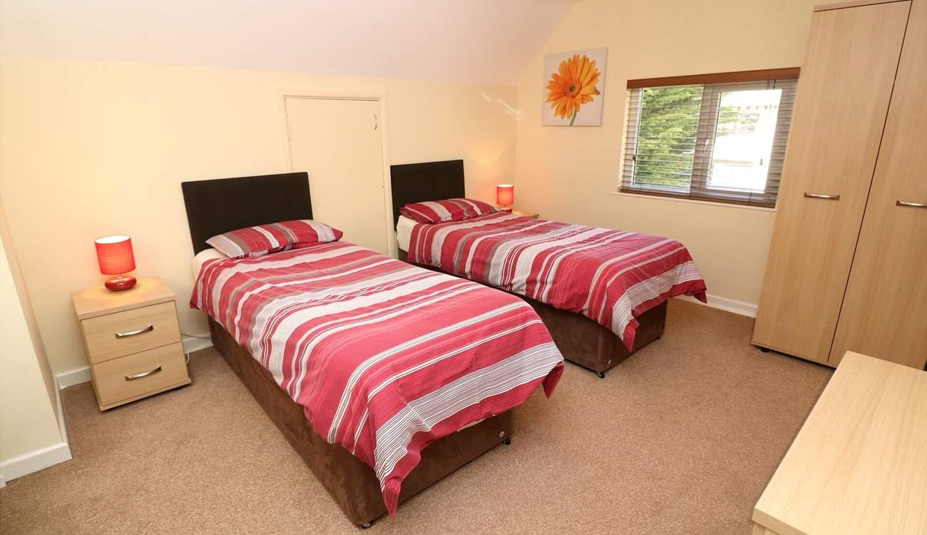 The twin room is ideal for either children or adults. 