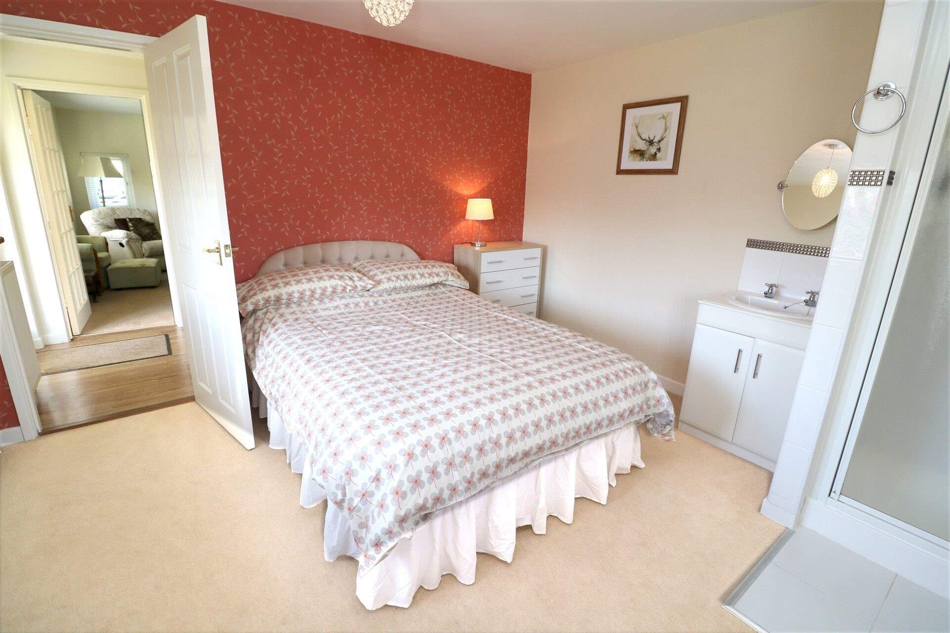 The double bedroom on the ground floor. 