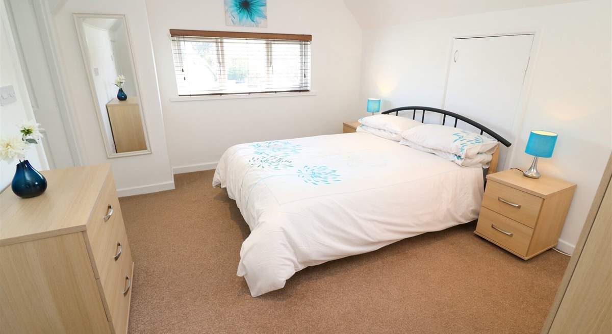 The bedrooms are light and bright. 