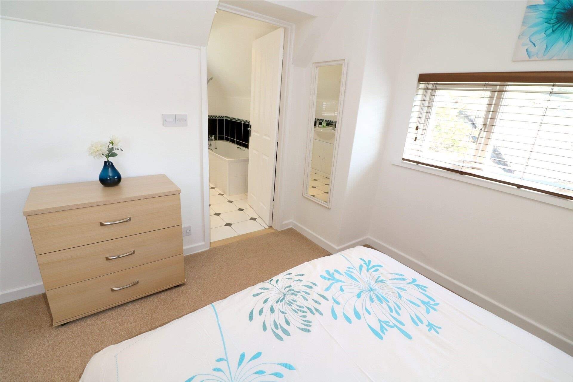 Bedroom 3 on the first floor has a 'zip and link' bed so you can choose either twin beds or a super-king size double bed.