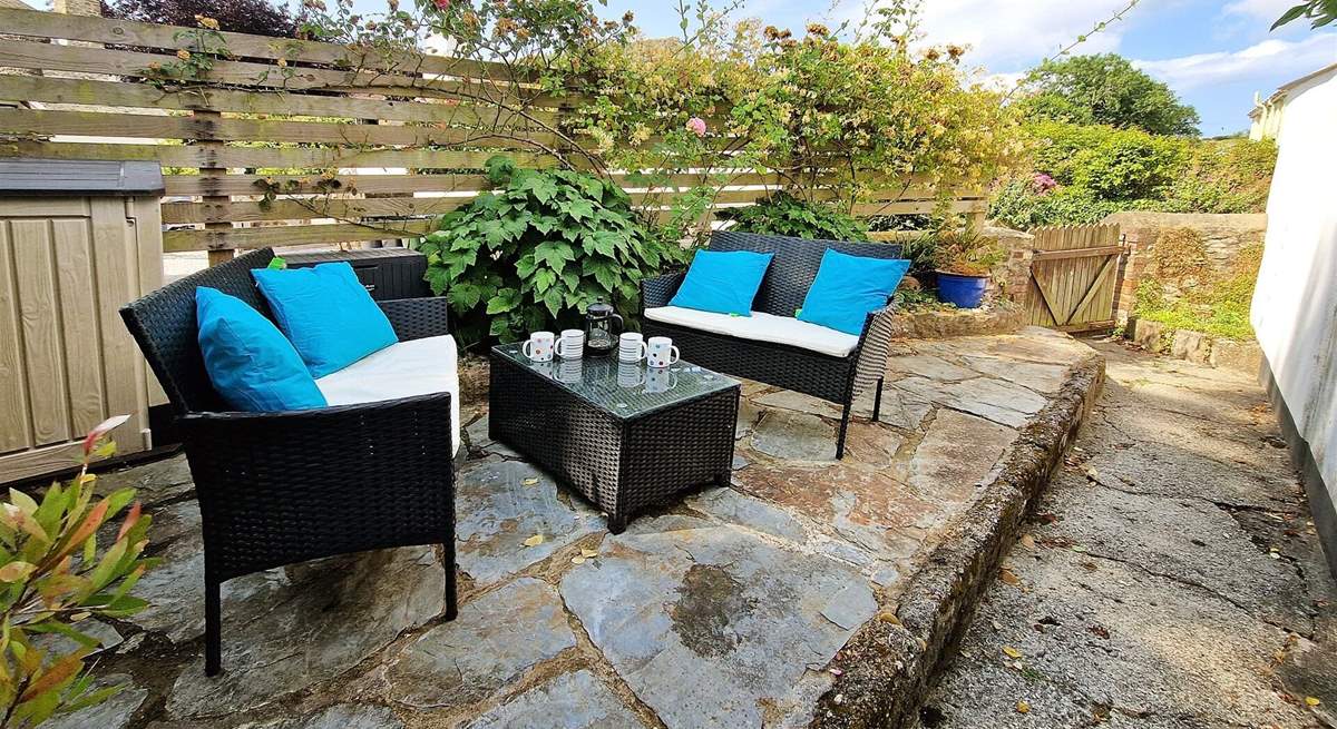 There is also an additional table and chairs on the patio. 