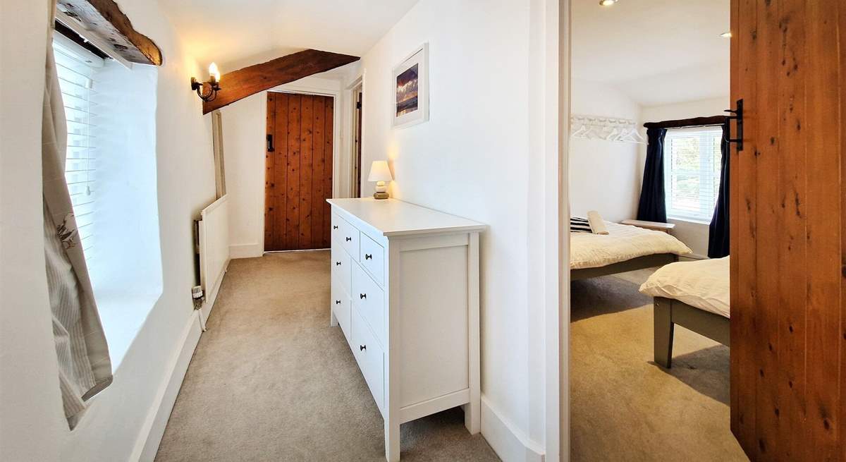 All the bedrooms are on the first floor. 