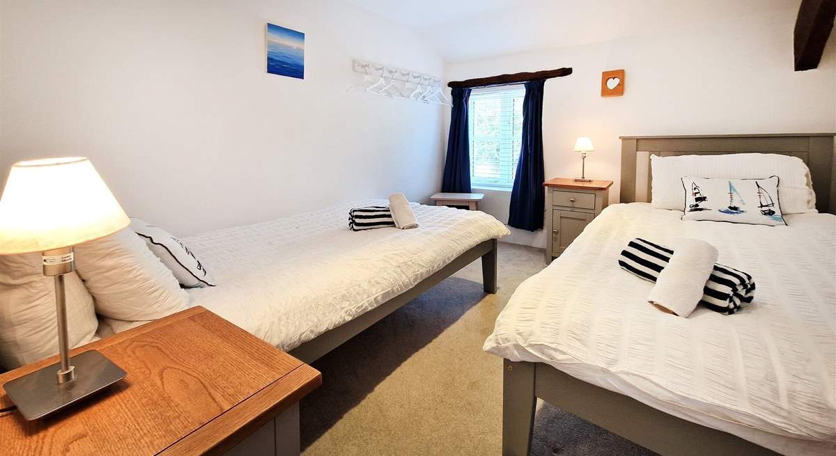 The twin room is ideal for either children or adults. 