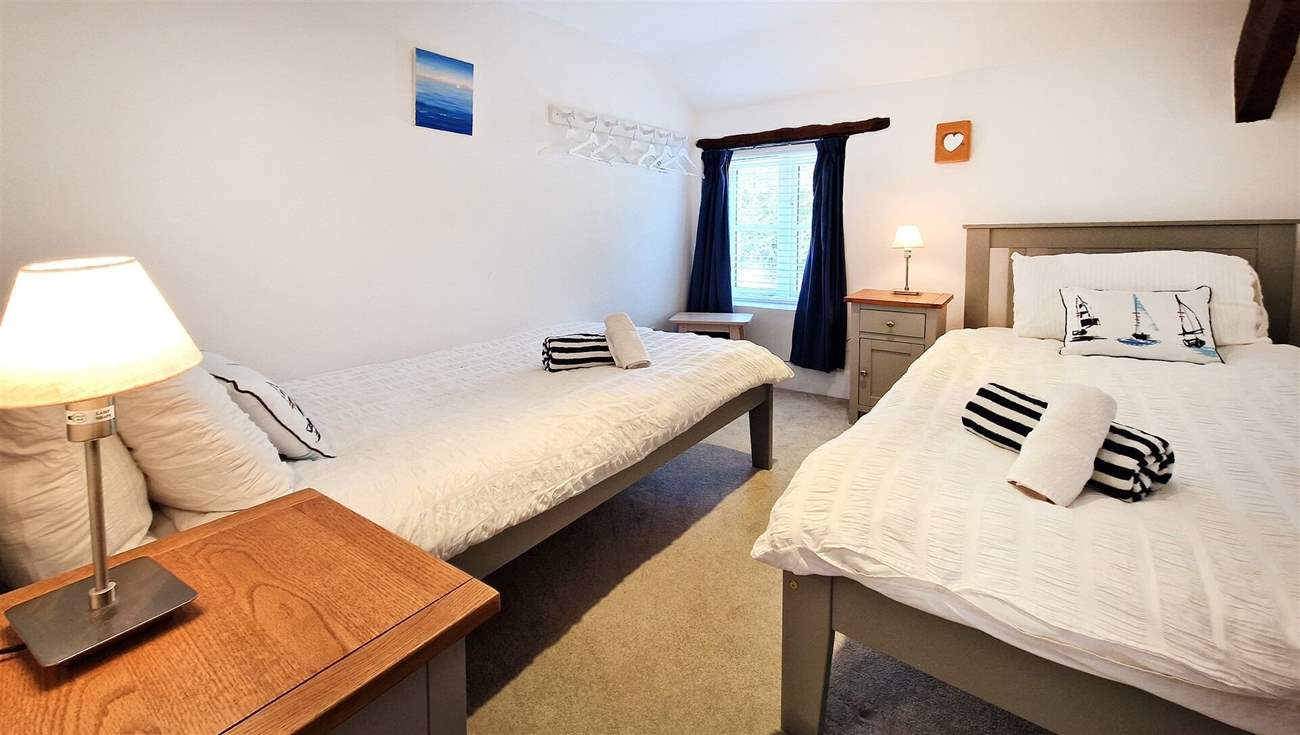 The twin room is ideal for either children or adults.