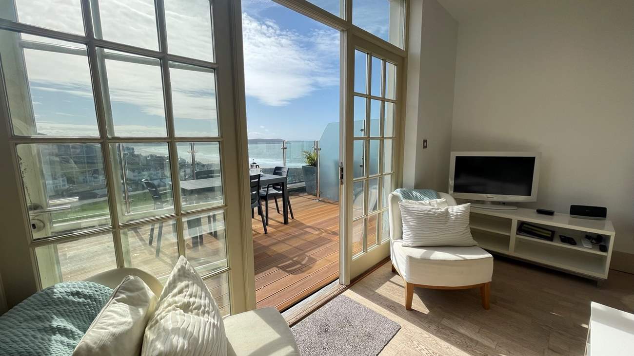 Step outside and enjoy the views throughout the day.