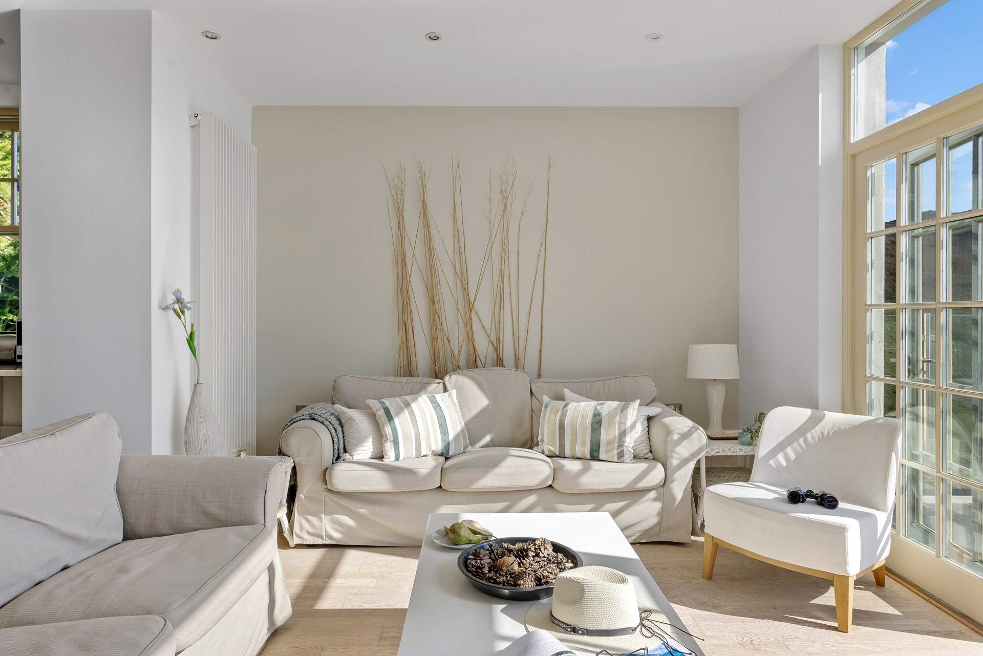 Snuggle up on the sofas after a busy beach day.