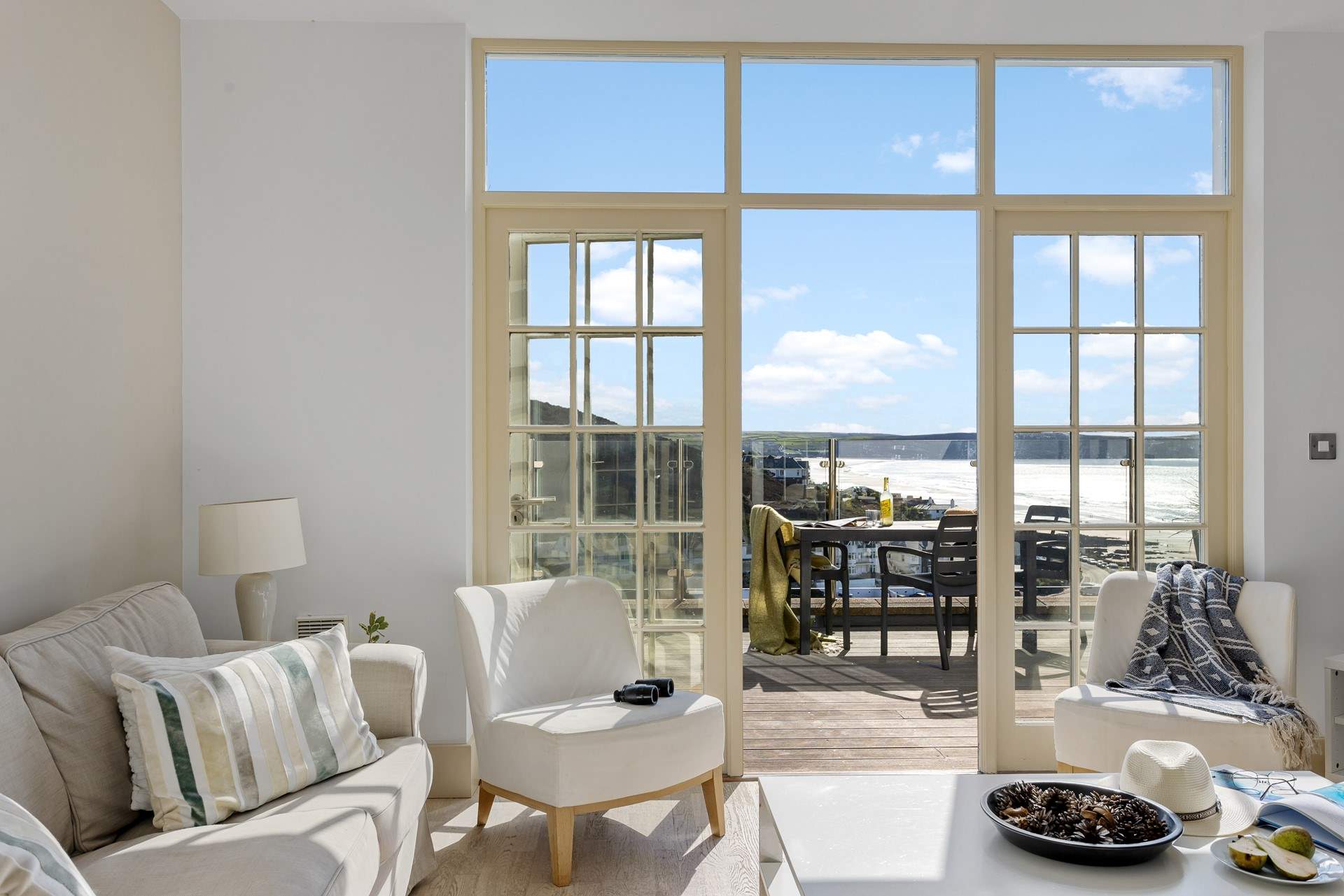 Step onto the balcony and enjoy stunning panoramic views. 