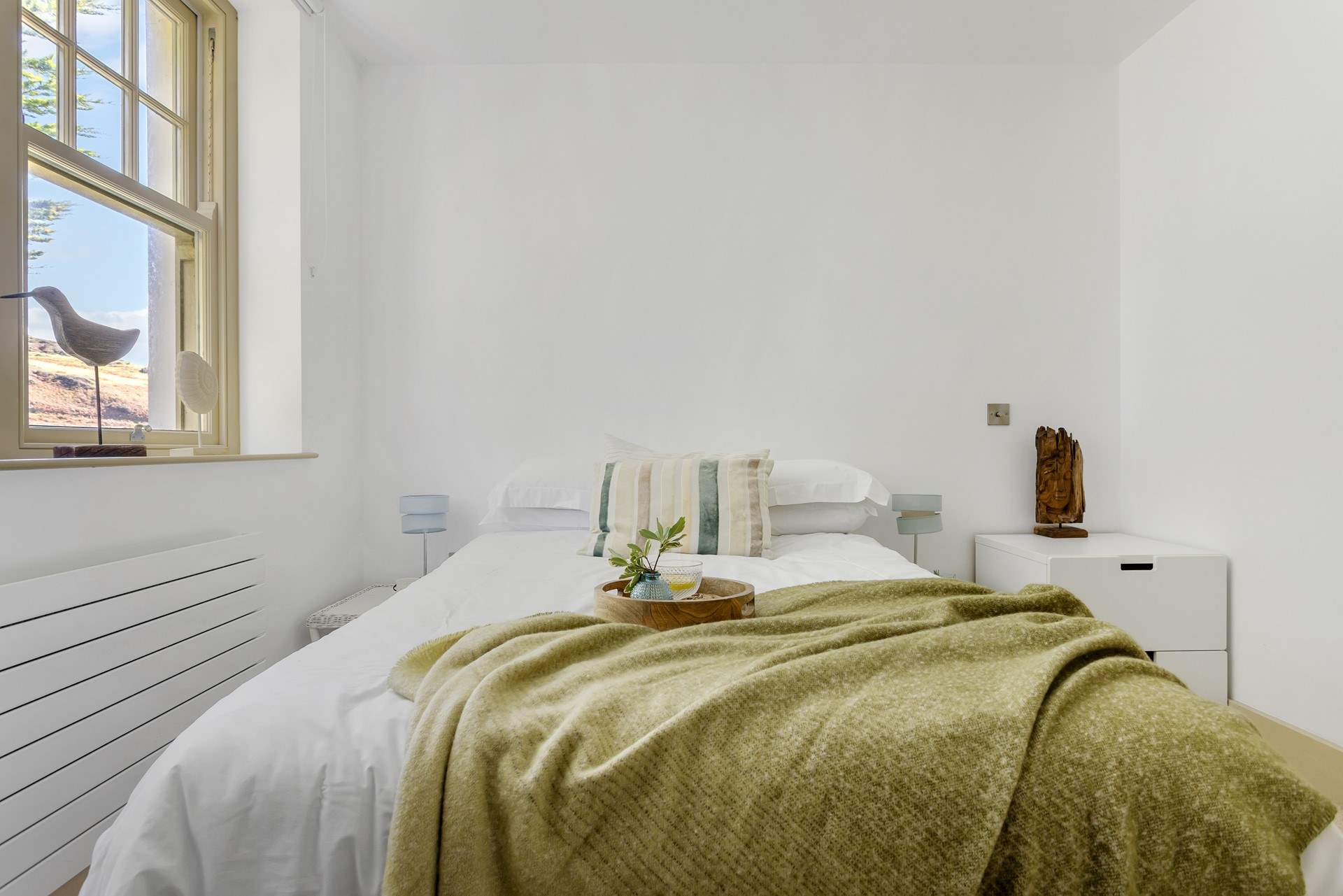 A calm bedroom setting awaits.