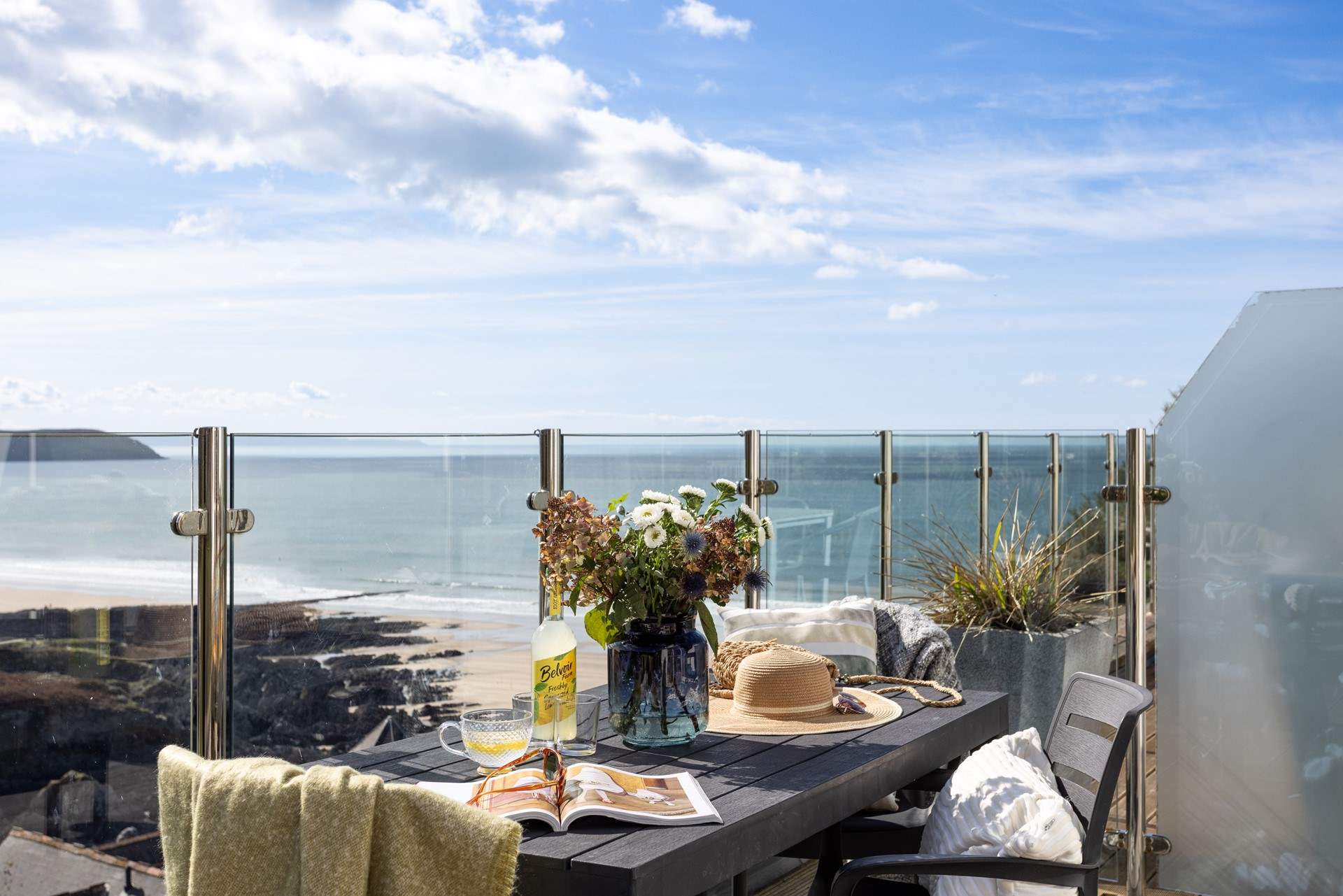 The rolling ocean is always a welcome sight from land to sea are the views you can enjoy.