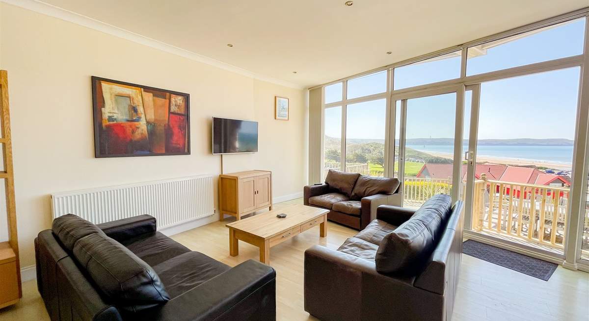 Sink into the sofa and soak up the views.
