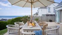 An afternoon feast with a view!