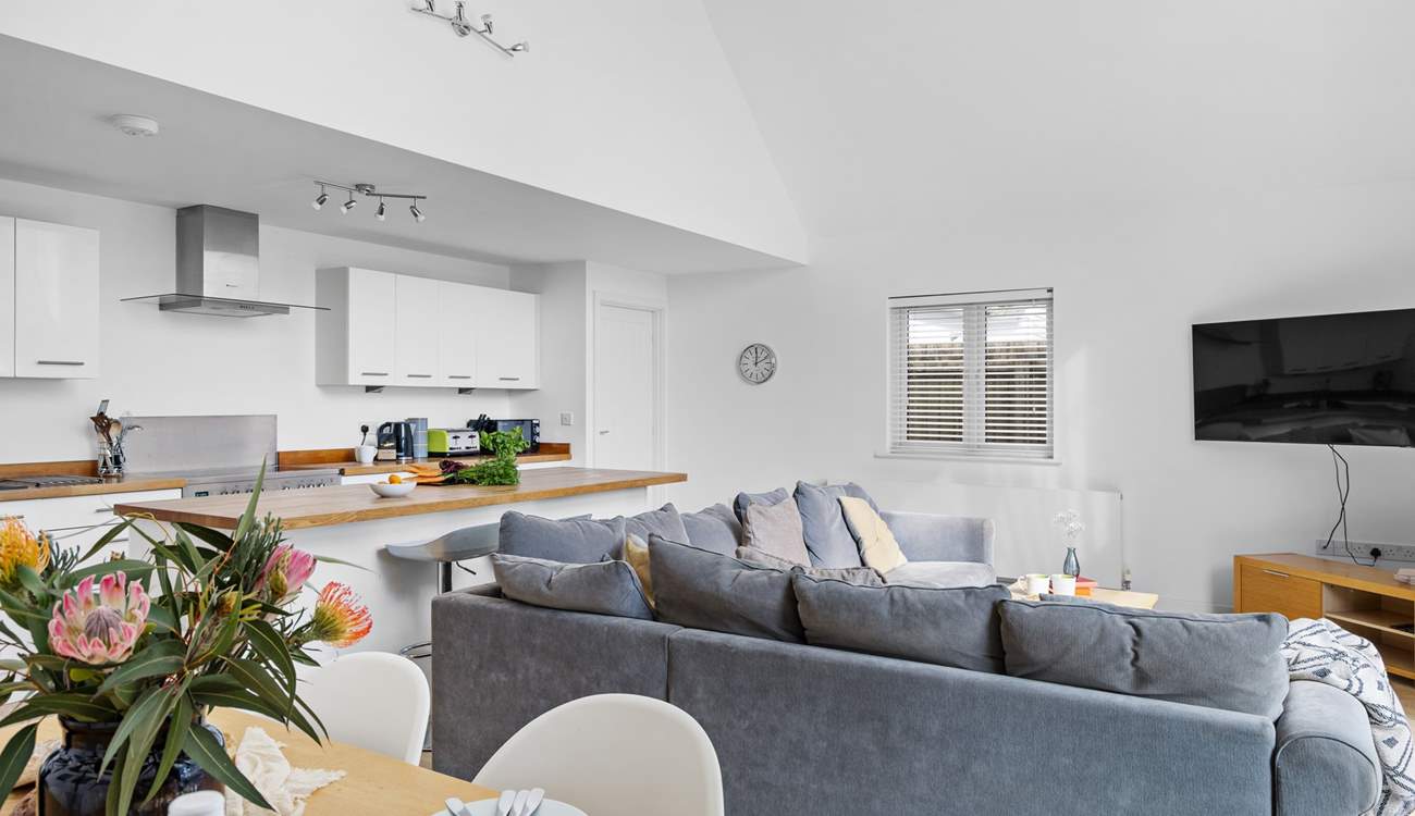 The open plan living area means you can always be together.