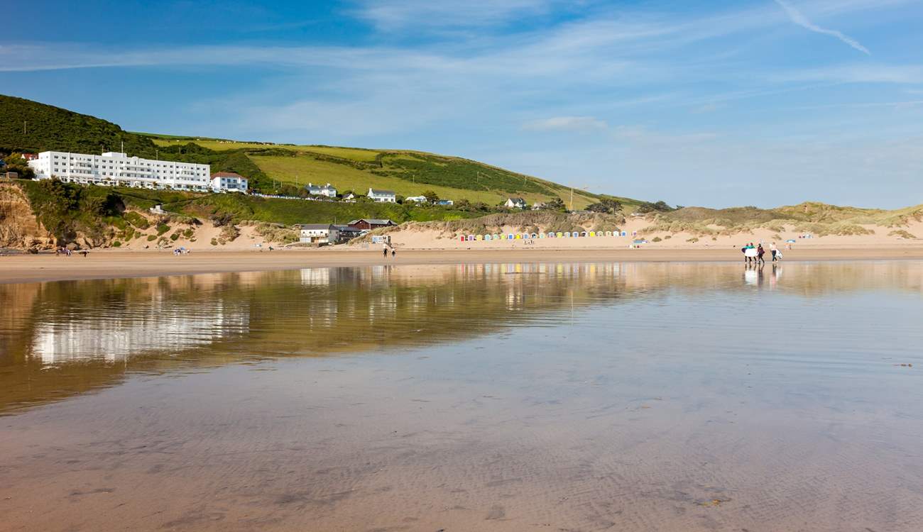 Saunton Sands is a short drive away.