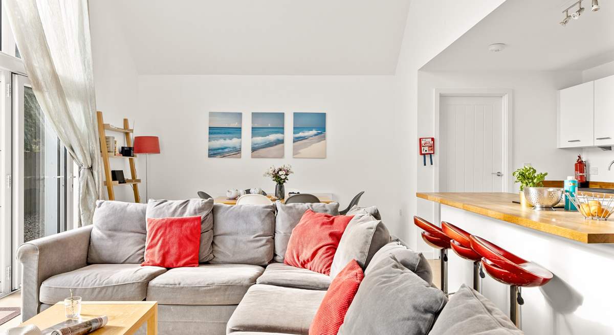 The open plan living space invites you to relax and unwind.