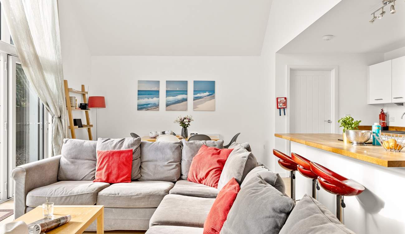 The open plan living space invites you to relax and unwind.