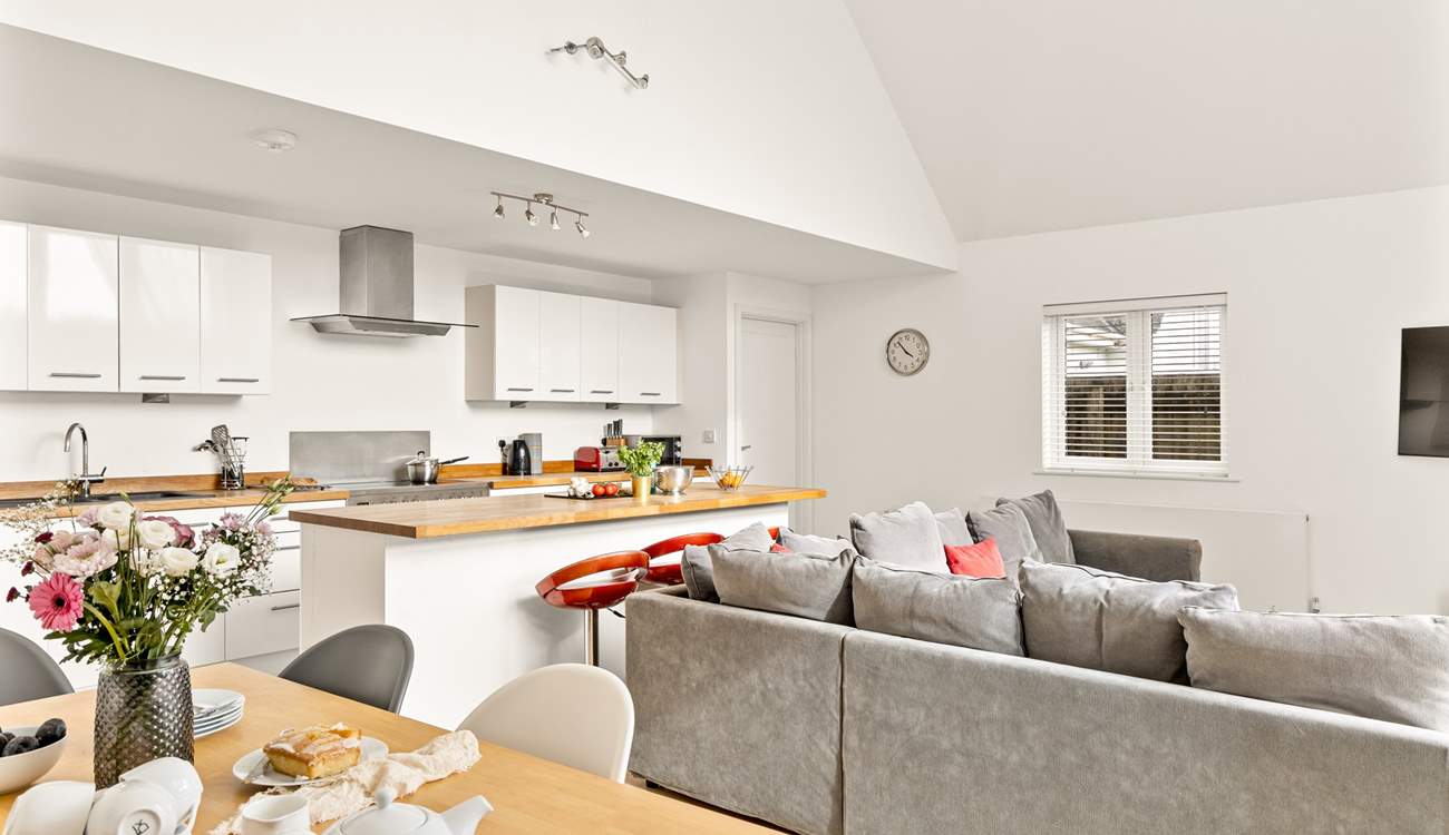 The joy of open plan being the best of family holiday times. 