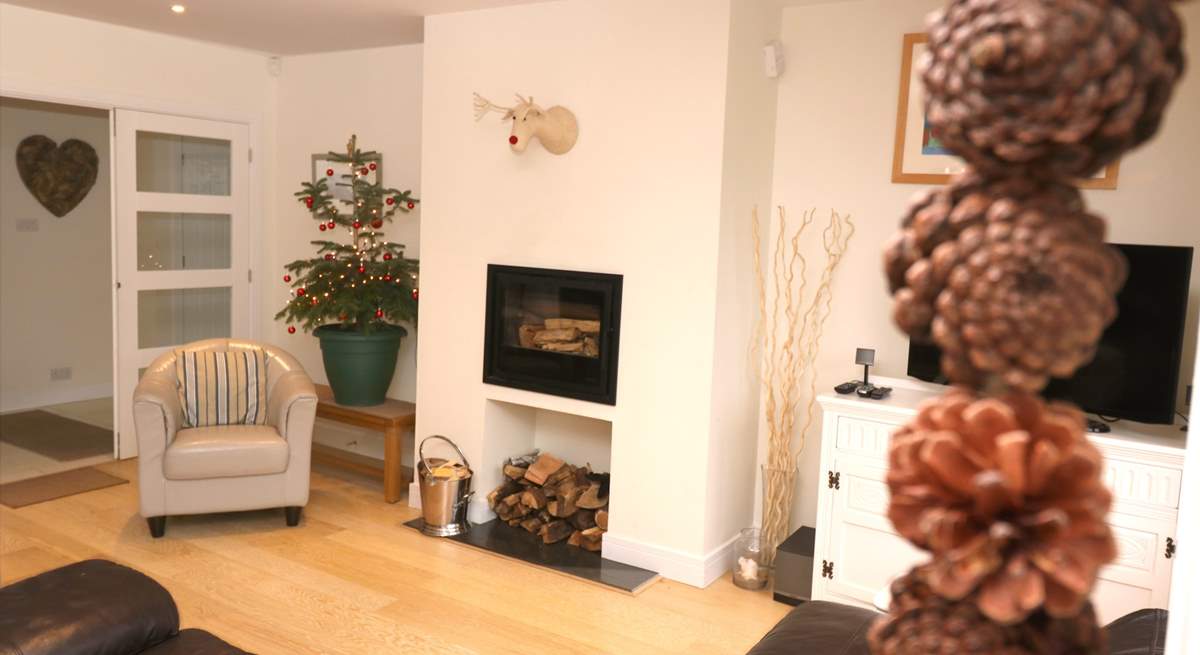 Cosy up in front of the wood-burner. 