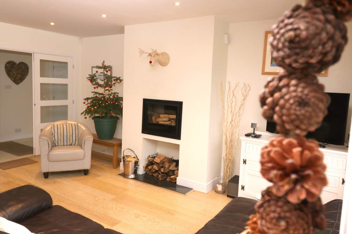 Cosy up in front of the wood-burner.