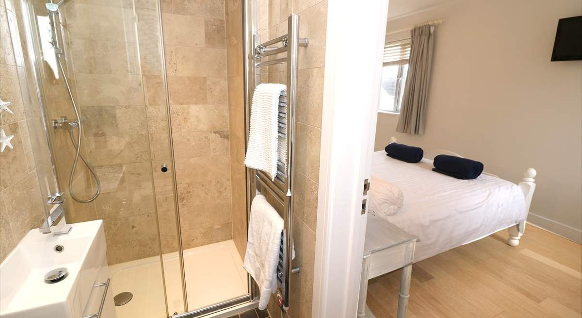 The en suite shower-room to the double bedroom.