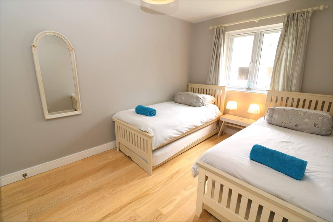 The twin room is ideal for either children or adults.