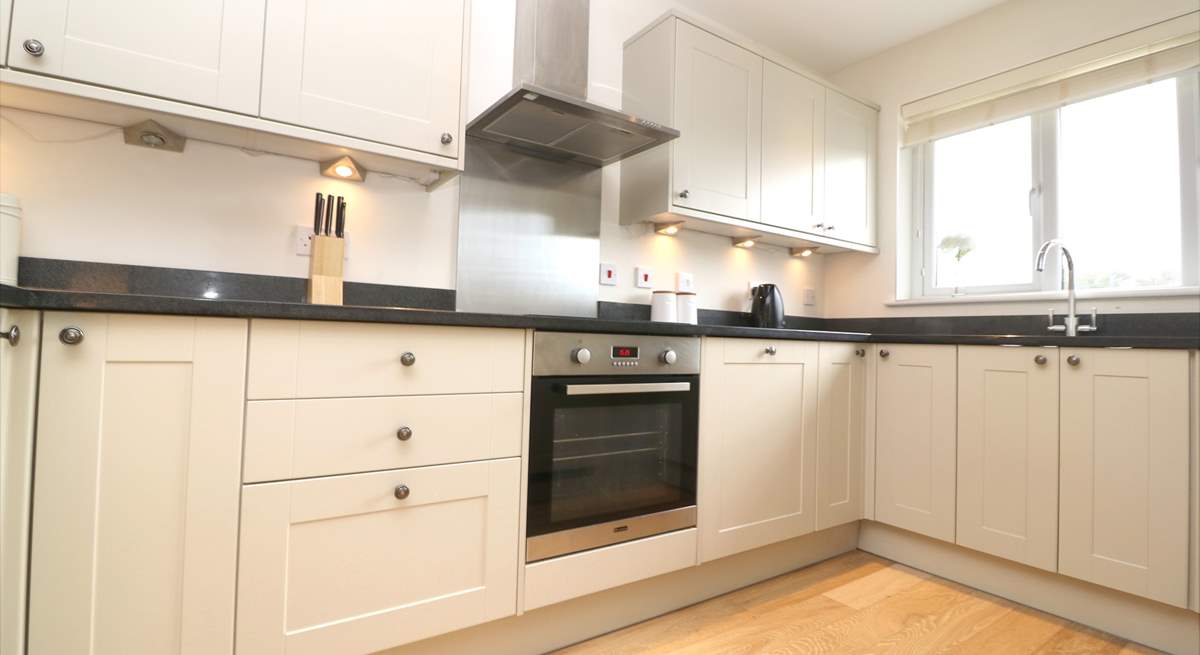 The kitchen has all the equipment you'll need and in addition there's a utility-room with washing machine, tumble-drier and freezer.