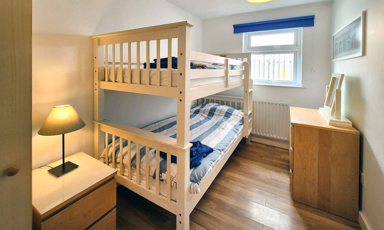 There are two bunk bedrooms.
