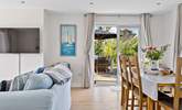 Step outside into the garden through the French windows. - Thumbnail Image