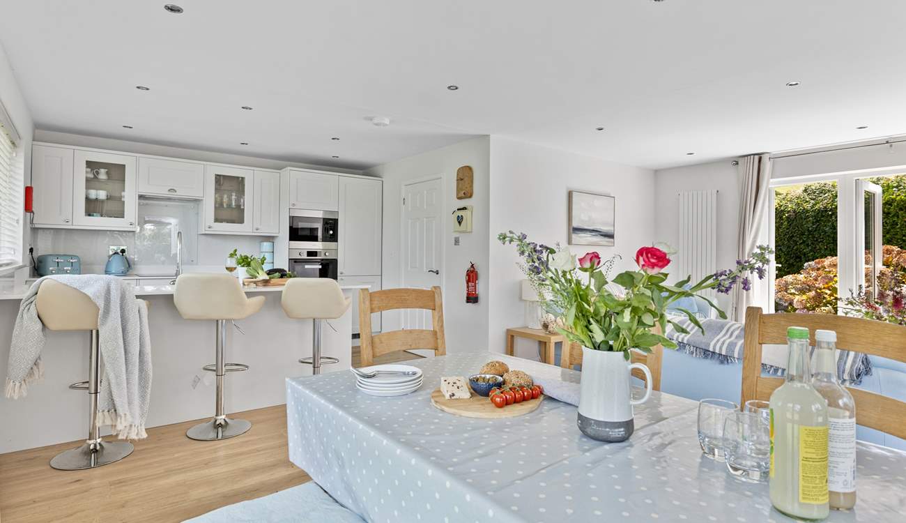 Gather everyone around the table and chat about the adventures of the day. 